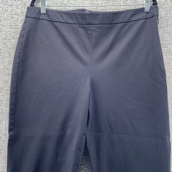 Talbots Pants 14 Black Cropped Straight Leg Trousers‎ Professional Chatham Crop - Picture 3 of 10